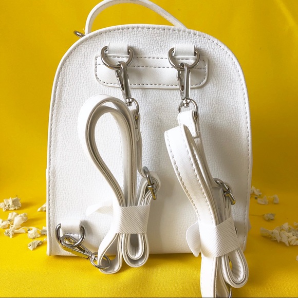David Jones White Mini Backpack - Picture 4 of 4
